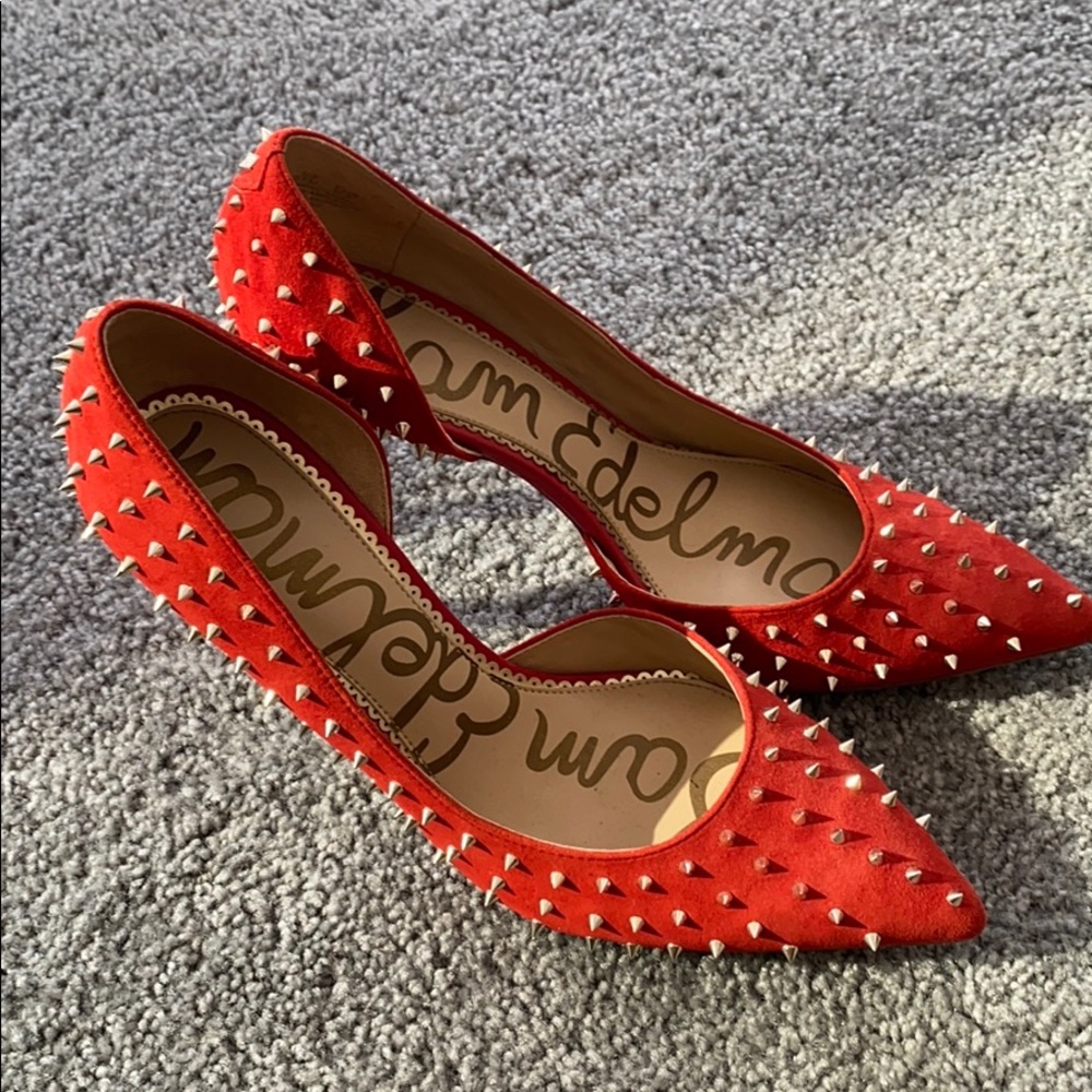 Sam Edelman red spike pumps!